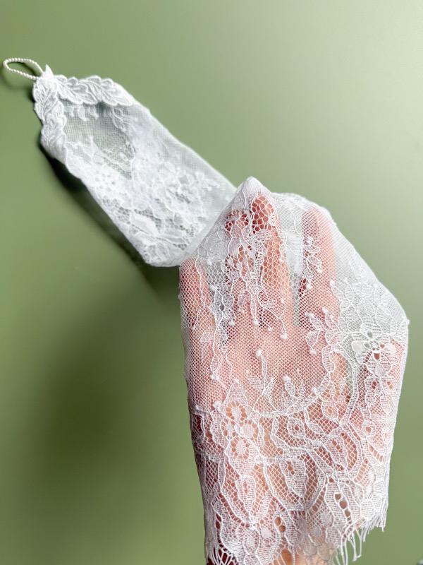 [ブライトホワイト]フィンガーレスグローブ/肘上or肘下ロング | 3枚目