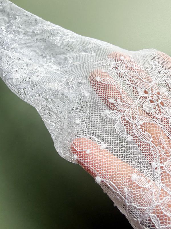 [ブライトホワイト]フィンガーレスグローブ/肘上or肘下ロング | 4枚目