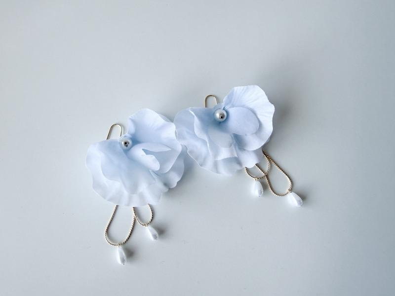 ◎スイートピーのピアス/イヤリング | 2枚目