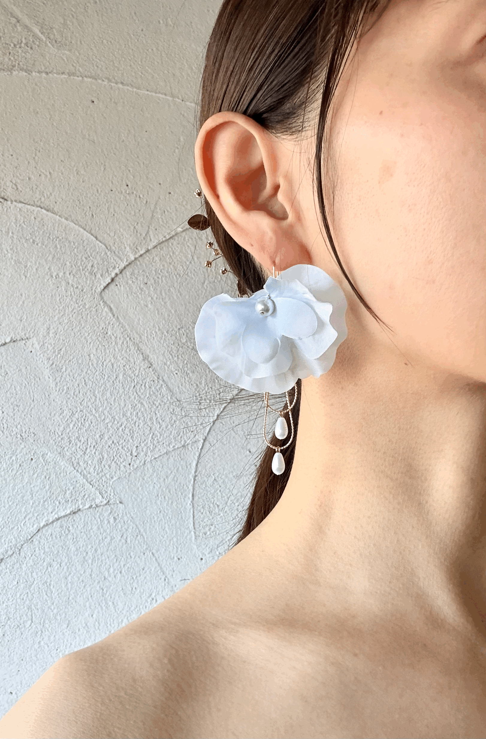 ◎スイートピーのピアス/イヤリング | 3枚目