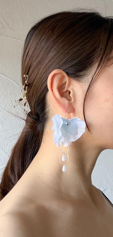 ◎スイートピーのピアス/イヤリング | 4枚目